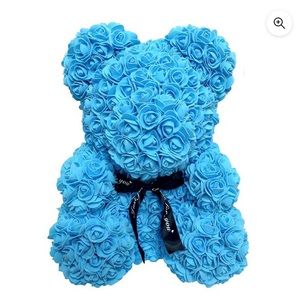 Blue flower bear